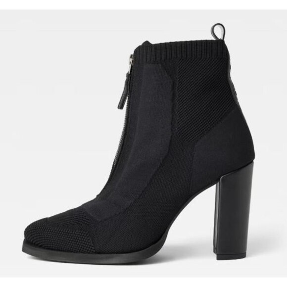G‑STAR RAW Mysid Mid Knit Zip Boots Black Rare Style EU 40 (US 9-9.5) Women’s - Picture 1 of 16